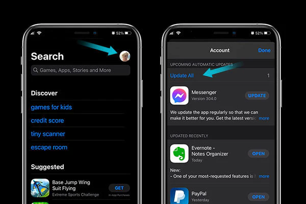 Update all your apps to keep your iphone battery from draining fast