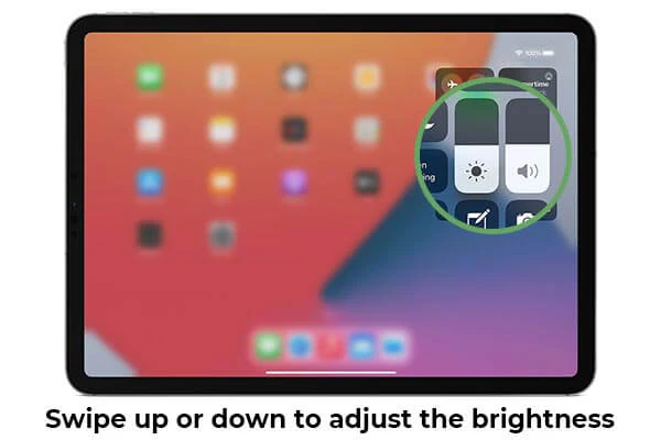 adjust screen brightness to improve ipad battery life