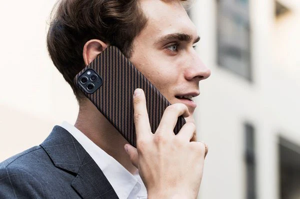 The black and gold magnetic iPhone case