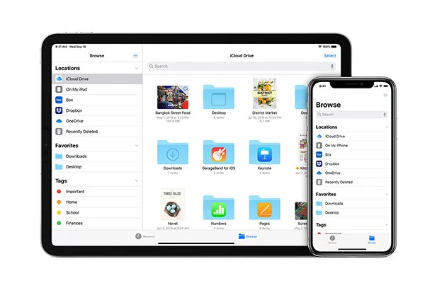 Files app on iPad Pro 2020