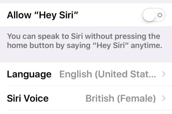 turn off always-on features on iphone disable hey siri