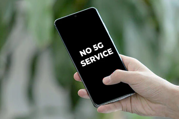 no 5G service on the smartphone
