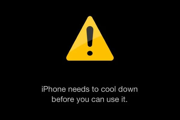 overheating iPhone shuts down
