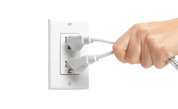 Wrong way of unlugging