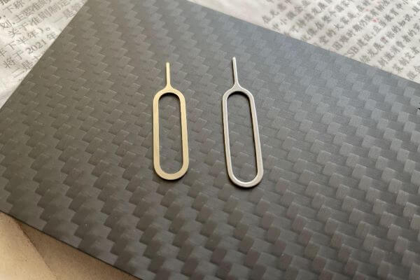 SIM card ejector tool in the MagEZ Digital Travel Kit from PITAKA