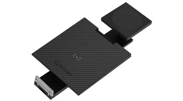 PITAKA magnetic iPad Pro stand divided into two parts