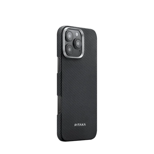 iPhone 16 Pro / 600D Black/Grey (Twill) | Ultra-Slim Case
