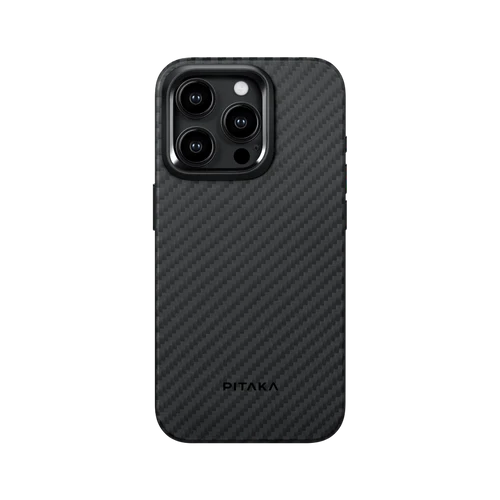iPhone 15 Pro Max / 1500D Black/Grey (Twill) | Aramid UltraGuard Case