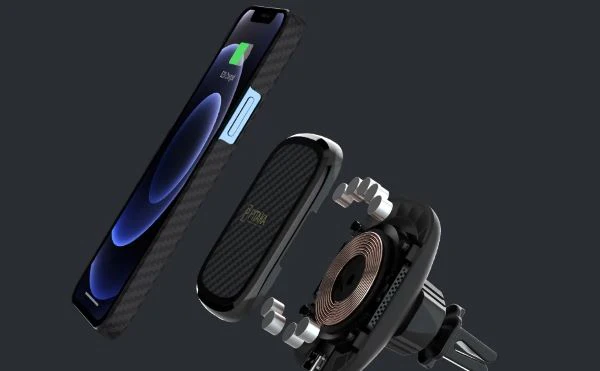 pitaka magez car mount, magnetic car mount with magnetic phone case