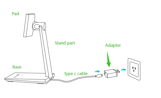 Magnetic Wireless Charging Stand for iPad