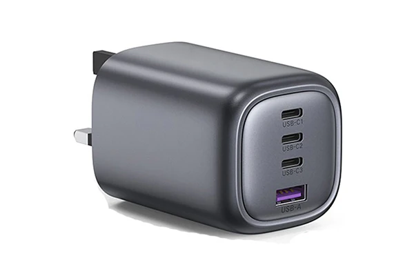 A compact GaN charger with multiple charging ports